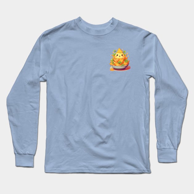 Cute Nachos Long Sleeve T-Shirt by Prism Chalk House